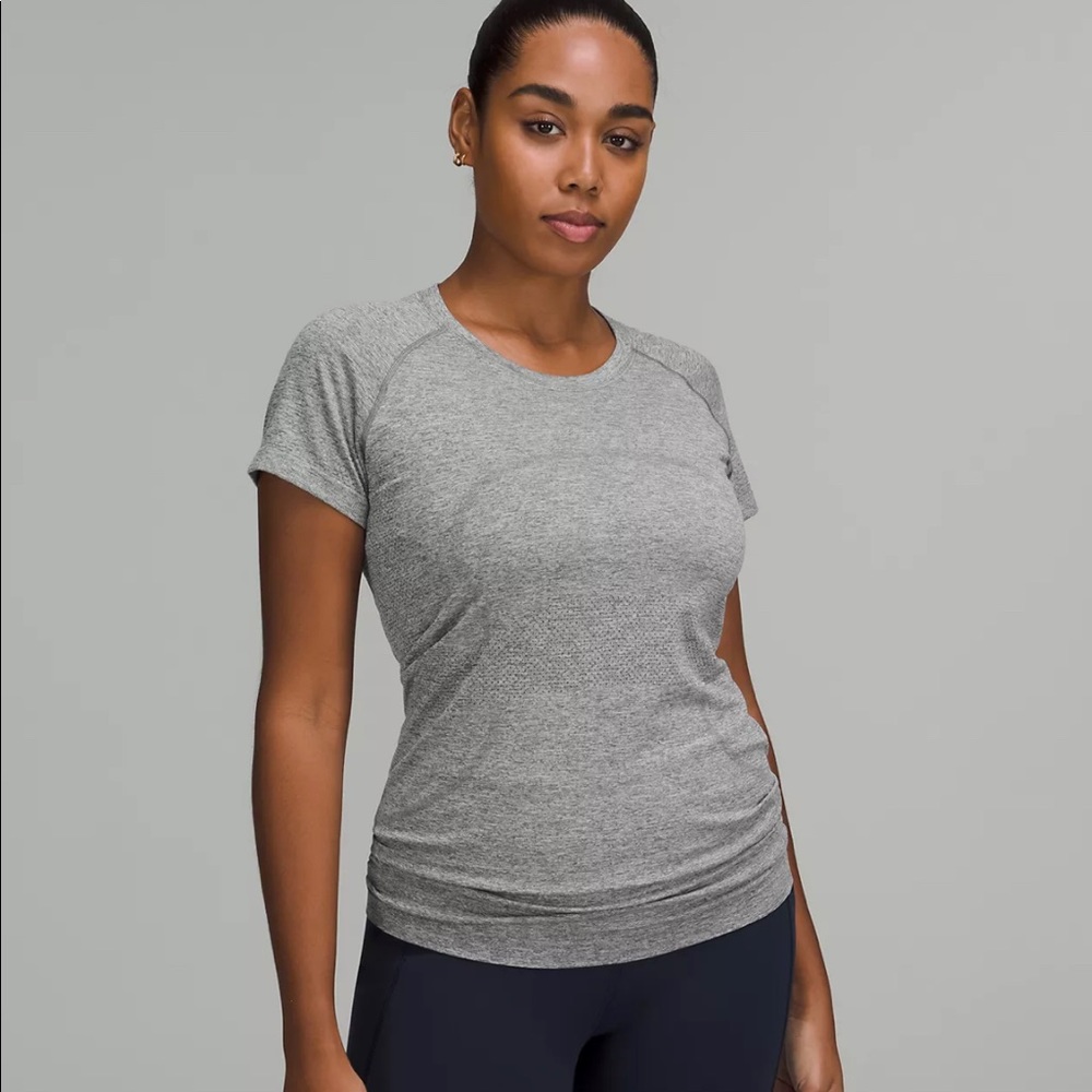grey lululemon swiftly tech 2.0 short sleeve top